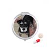 Black Dog Pet Animal Cute Picture Pill Case Pocket Medicine Storage Box Container Dispenser view 1
