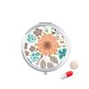 Sun Orange Flower Plant Paint Pill Case Pocket Medicine Storage Box Container Dispenser view 1