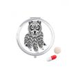 Raccoon Human Paint Quiet Baby Pill Case Pocket Medicine Storage Box Container Dispenser view 1