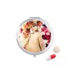 Naked Flowers Decorated Enthusiastic Lady Pill Case Pocket Medicine Storage Box Container Dispenser view 1