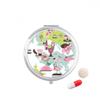 Hong Kong Map Famous China Pill Case Pocket Medicine Storage Box Container Dispenser view 1