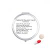Poetry Dickinson Summer of Thee Pill Case Pocket Medicine Storage Box Container Dispenser view 1