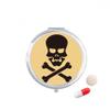 Halloween Skull Bones Pill Case Pocket Medicine Storage Box Container Dispenser view 1