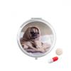 Bulldog Pet Animal Lonely Picture Pill Case Pocket Medicine Storage Box Container Dispenser view 1