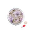 Purple Drawing Art Plant Flower Pill Case Pocket Medicine Storage Box Container Dispenser view 1