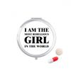 I Am The Rebellious Girl Pill Case Pocket Medicine Storage Box Container Dispenser view 1