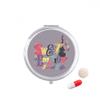Purple Sweat Music Pattern Illustrate Pill Case Pocket Medicine Storage Box Container Dispenser view 1