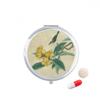 Loquat Embroidered Feather Figure Chinese Painting Pill Case Pocket Medicine Storage Box Container Dispenser view 1
