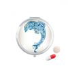 Blue Ocean Dolphin Illustrate Pill Case Pocket Medicine Storage Box Container Dispenser view 1