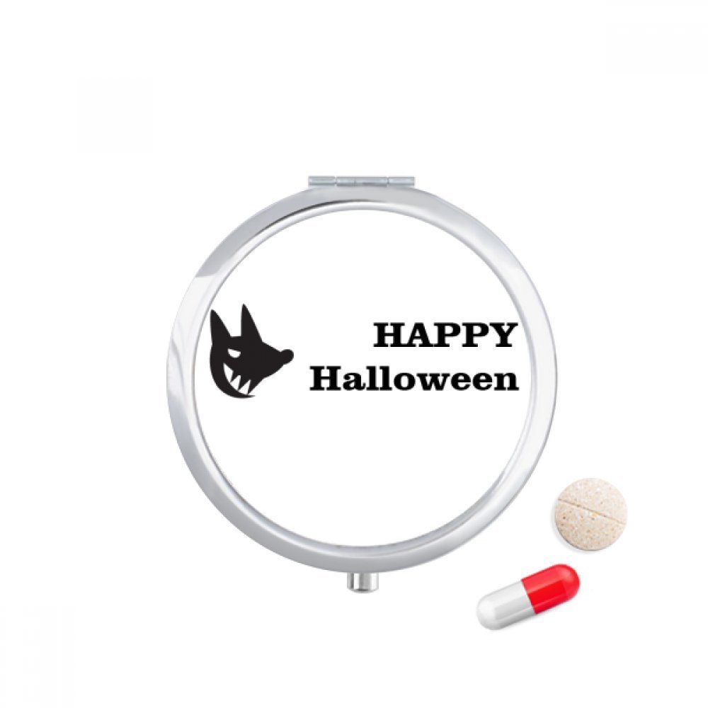 Dog Happy Ghost Fear Halloween Pill Case Pocket Medicine Storage Box Container Dispenser