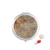 Grey Marble Miscellaneous Illustration Pattern Pill Case Pocket Medicine Storage Box Container Dispenser view 1