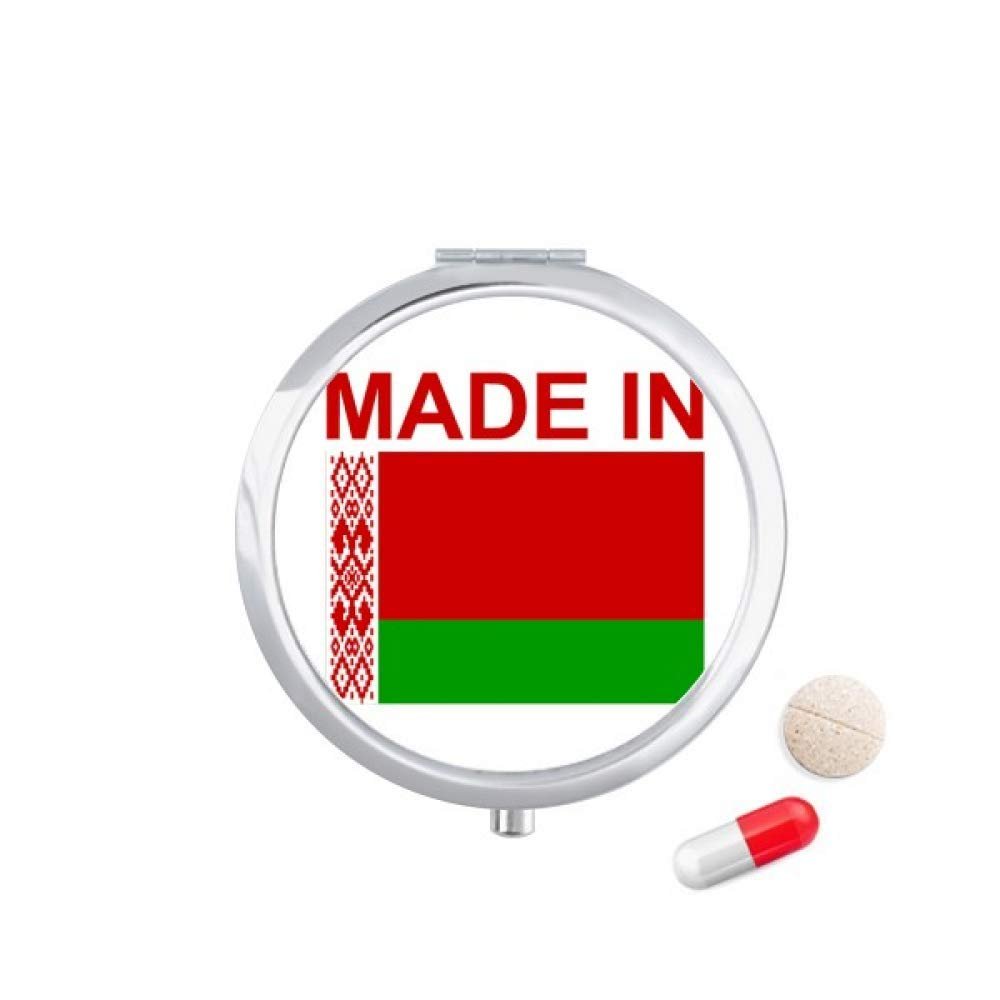 Made in Belarus Country Love Pill Case Pocket Medicine Storage Box Container Dispenser