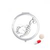 Culture and Ruyi Line Drawing Pattern Pill Case Pocket Medicine Storage Box Container Dispenser view 1