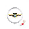 America Colombia Flag National Emblem Pill Case Pocket Medicine Storage Box Container Dispenser view 1