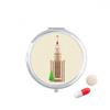 Russia Illustration Landmark National Symbol Pill Case Pocket Medicine Storage Box Container Dispenser view 1