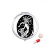Abstract Ancient Egypt Pharaoh Outline Pill Case Pocket Medicine Storage Box Container Dispenser view 1