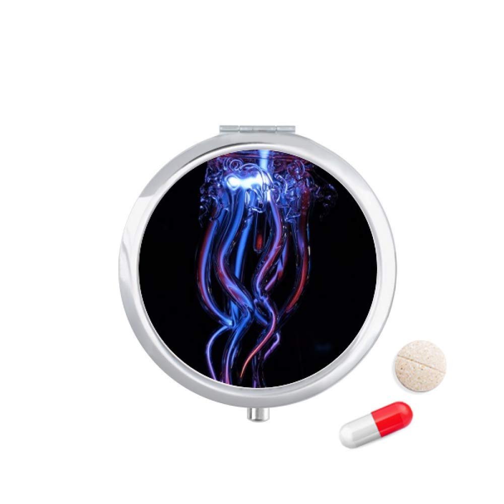 Ocean Jellyfish Science Nature Picture Pill Case Pocket Medicine Storage Box Container Dispenser