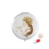 Pretty Girl Butterfly Chinese Painting Pill Case Pocket Medicine Storage Box Container Dispenser view 1