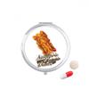 Traditional Singapore Satay Pill Case Pocket Medicine Storage Box Container Dispenser view 1