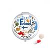 Finland Love Heart Landscap National Flag Pill Case Pocket Medicine Storage Box Container Dispenser view 1