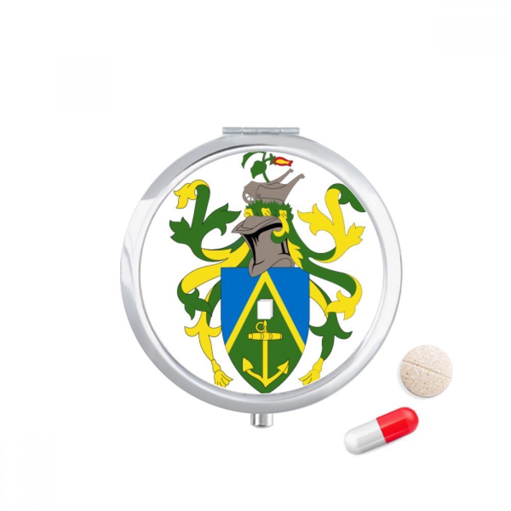 Pitcairn Islands Oceania National Emblem Pill Case Pocket Medicine Storage Box Container Dispenser