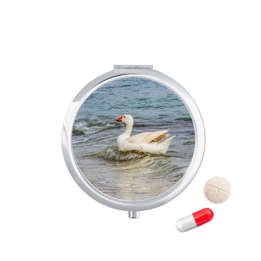 Ocean Water Goose Science Nature Picture Pill Case Pocket Medicine Storage Box Container Dispenser