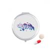Blue Purple Cartoon Fish Ocean Animal Pill Case Pocket Medicine Storage Box Container Dispenser view 1