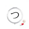 Japanese Hiragana Character TSU Pill Case Pocket Medicine Storage Box Container Dispenser view 1