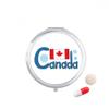 Canada National Flag Blue Pattern Pill Case Pocket Medicine Storage Box Container Dispenser view 1
