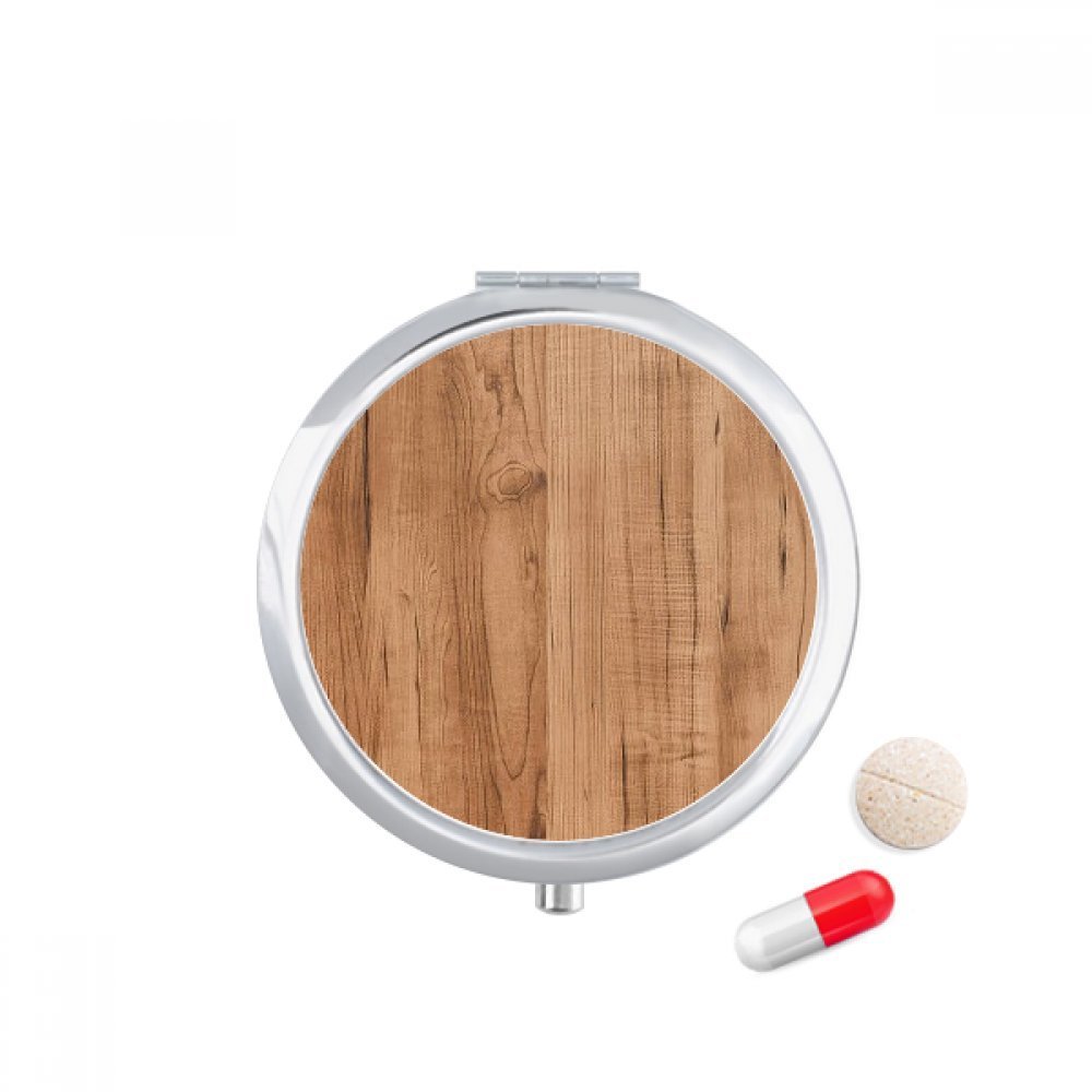 Irregular Annual Rings Small-Grained Pattern Pill Case Pocket Medicine Storage Box Container Dispenser
