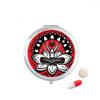 Lotus Outline Celebrate Mexico Mexican Pill Case Pocket Medicine Storage Box Container Dispenser view 1