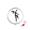 Bone Inscription Chinese Surname Character He Pill Case Pocket Medicine Storage Box Container Dispenser view 1