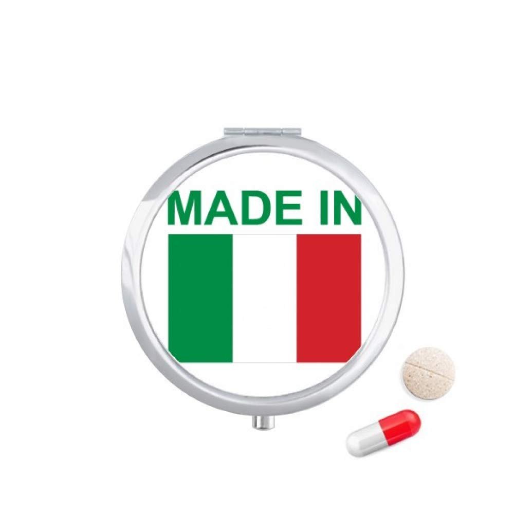 Made in Italy Country Love Pill Case Pocket Medicine Storage Box Container Dispenser