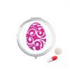 Easter Religion Festival Purple Egg Design Pill Case Pocket Medicine Storage Box Container Dispenser view 1