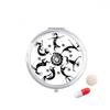Celebrate Mexican Outline Mexico Totems Pill Case Pocket Medicine Storage Box Container Dispenser view 1