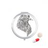 Bird Paint Black Fierce Pill Case Pocket Medicine Storage Box Container Dispenser view 1