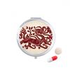 Chinese Dragon Animal Portrait Pill Case Pocket Medicine Storage Box Container Dispenser view 1