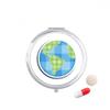 Universe and Alien Earth Pill Case Pocket Medicine Storage Box Container Dispenser view 1
