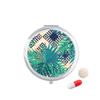 Green Tropics Drawing Art Plant Pill Case Pocket Medicine Storage Box Container Dispenser view 1