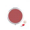 Red White Christmas Decoration Pattern Pill Case Pocket Medicine Storage Box Container Dispenser
