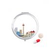 Canada Landmark and City TV Tower Pill Case Pocket Medicine Storage Box Container Dispenser view 1