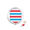 Luxembourg Europe National Emblem Pill Case Pocket Medicine Storage Box Container Dispenser view 1