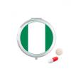 Nigeria Africa National Emblem Pill Case Pocket Medicine Storage Box Container Dispenser view 1
