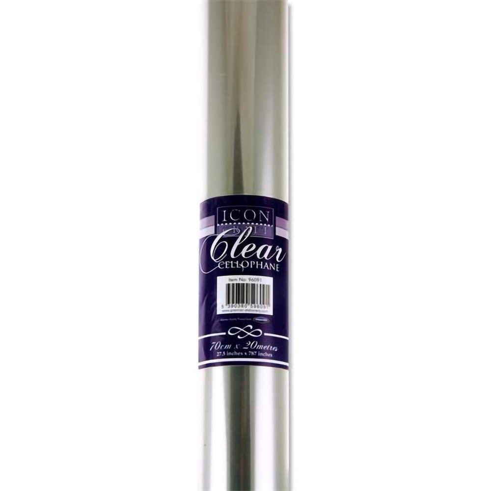 Premier Stationery S7196091 Icon Craft Transparent Cellophane. 20m x 70cm