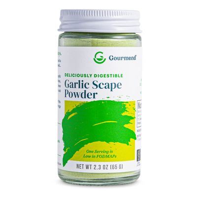 Gourmend Foods Organic Garlic Scape Powder Certified Low FODMAP, Filler Free, Gluten Free, 100% Natural, No Corn Starch, Maltodextrin, Flavors or Other Fillers