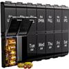 7 Day Extra Large Pill Organizer 2 Times a Day, Weekly Pill Box Twice a Day, XL AM PM Pill Case, Oversized Daily Medicine Organizer for Vitamin, Big Pill Container (Black) view 1