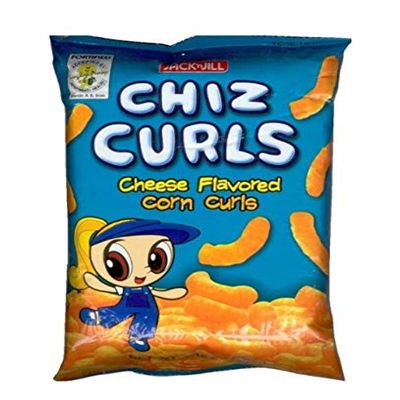 Chiz Curls Cheese Flavored Corn Curls 1.94oz x 5