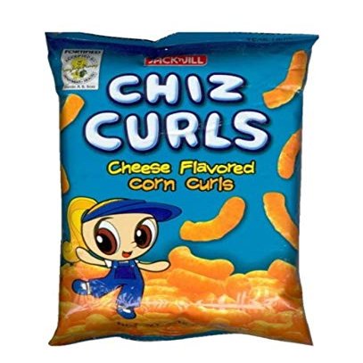 Chiz Curls Cheese Flavored Corn Curls 1.94oz x 5