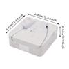 Honbay Fashion Marble Contact Lens Case Portable Contact Lens Box Kit with Mirror (Square) (Silver) view 3