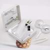 Honbay Fashion Marble Contact Lens Case Portable Contact Lens Box Kit with Mirror (Square) (Silver) view 4